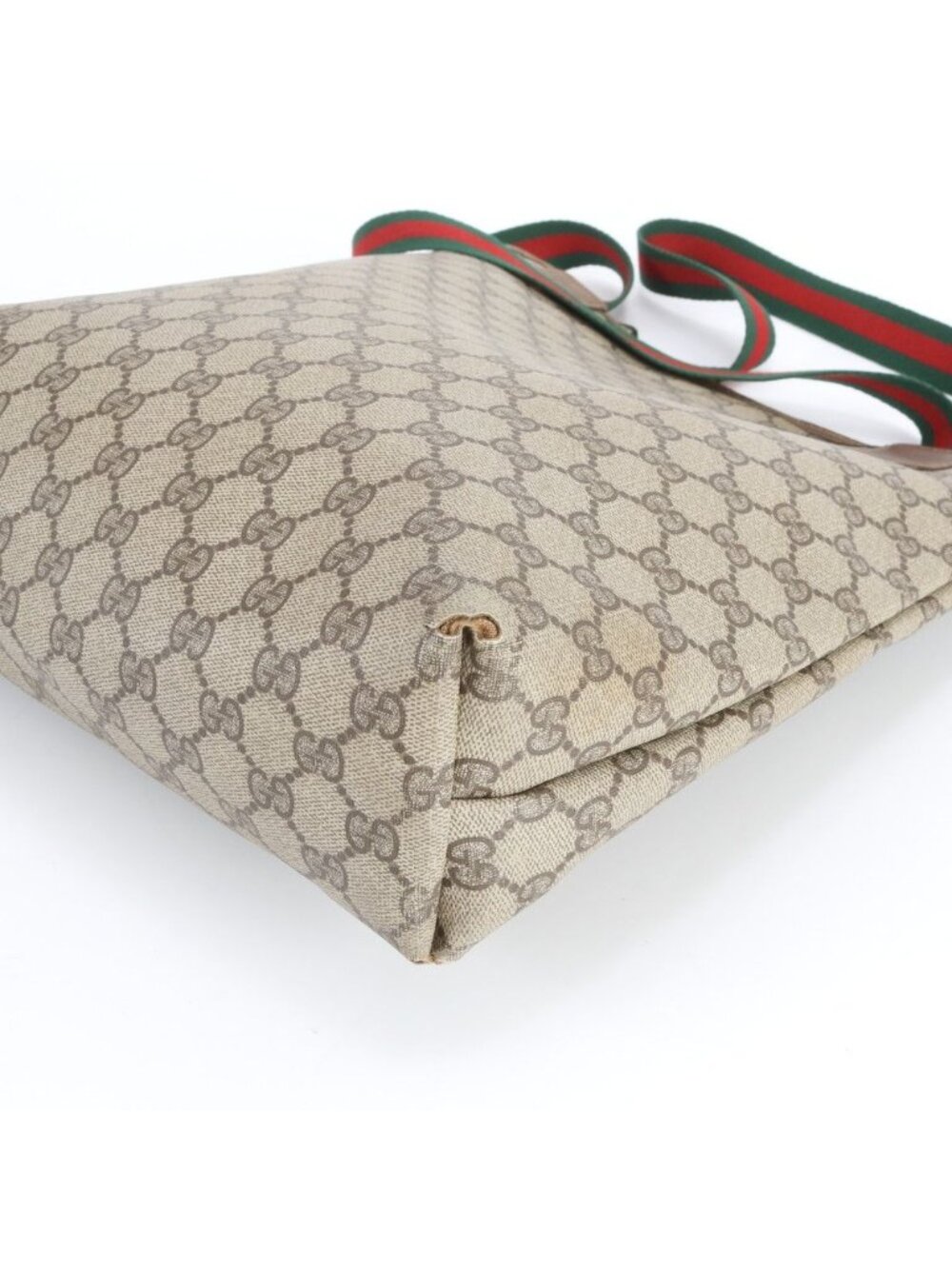 Gucci GG Supreme Sherry Line Leather Tote Shoulder Business Ebm - Picture 8 of 11